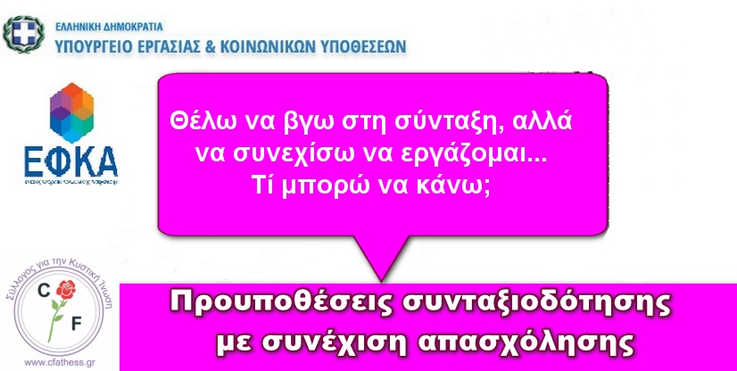 Σχετικά με τη συνταξιοδότηση και τη συνέχιση απασχόλησης